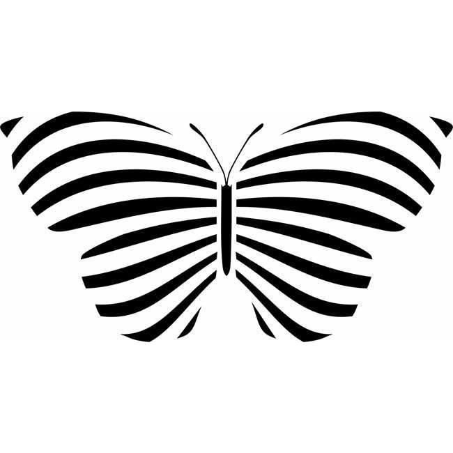 Бабочка шаблон для вырезания