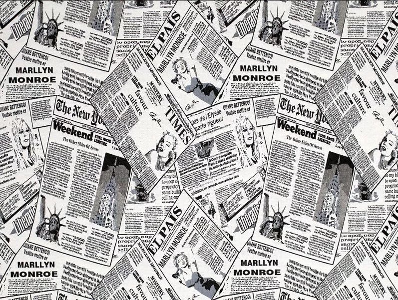 Газета черно белая