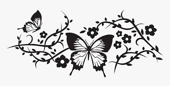 Красивый цветочный орнамент