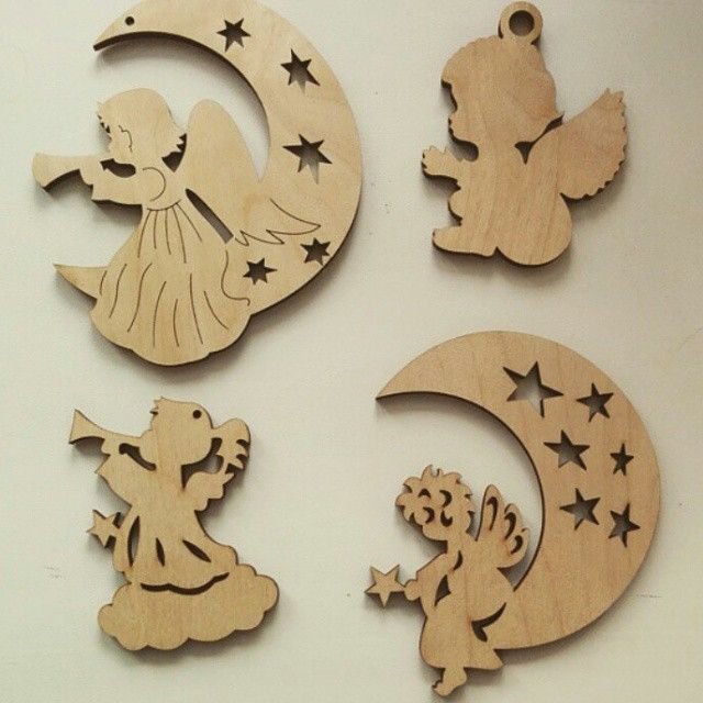 Ангелочки из фанеры
