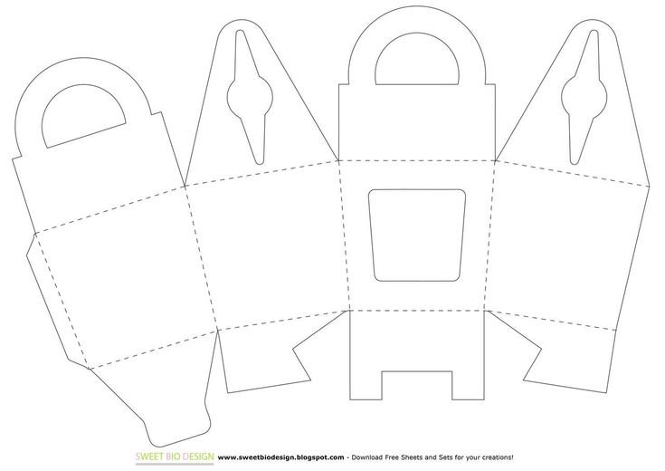 Развертки коробок для подарков