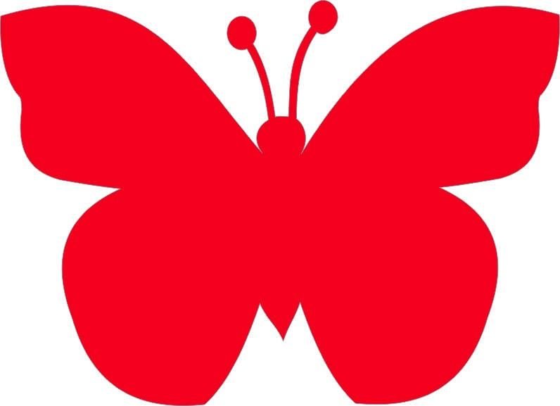 Трафареты бабочки