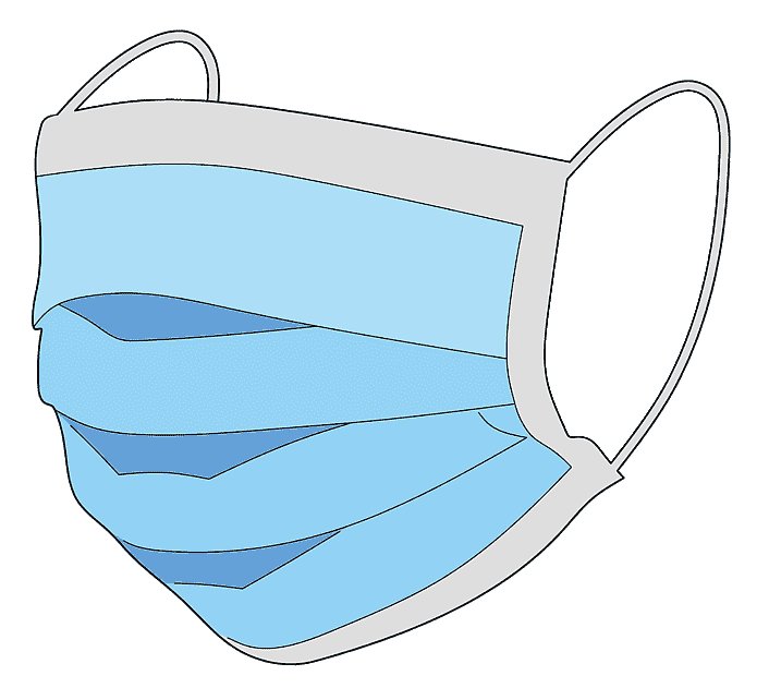 Маска медицинская иллюстрация