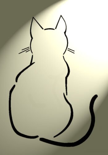 Силуэт кошки