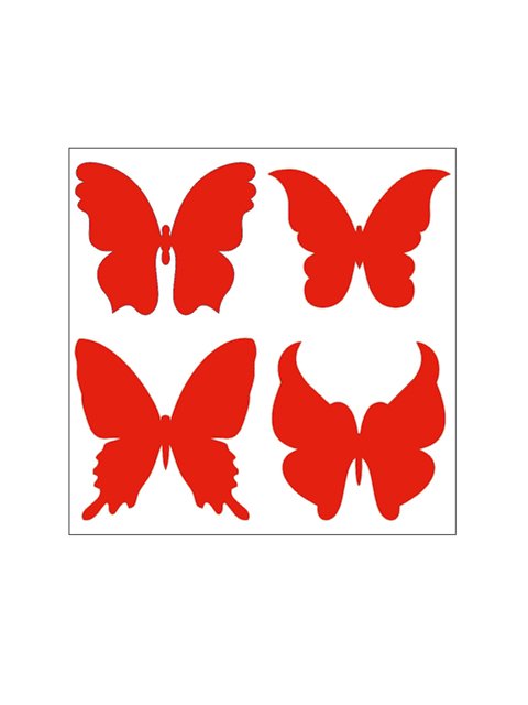 Бабочки для вырезания цветные