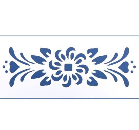 Гжель трафарет