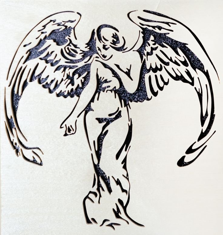 Трафарет ангелочка