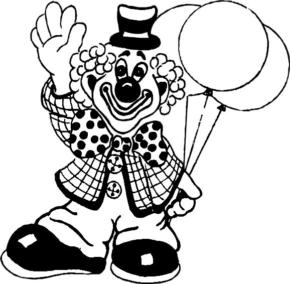Клоун рисунок