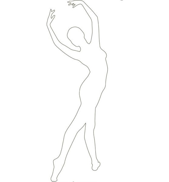 Балерина трафареты для вырезания из бумаги