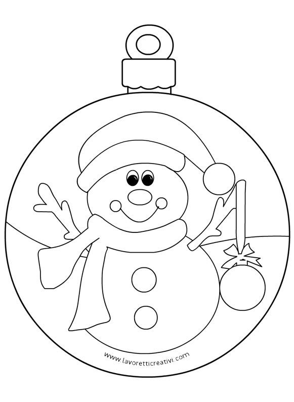 Новогодние шарики раскраска
