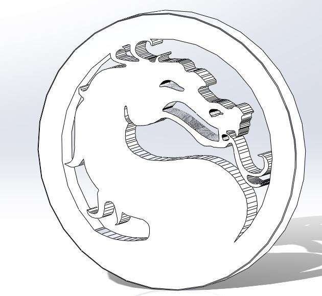 Мортал комбат раскраска дракон