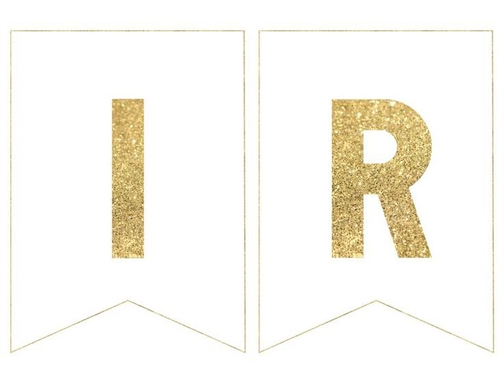 Буквы флажки для вырезания