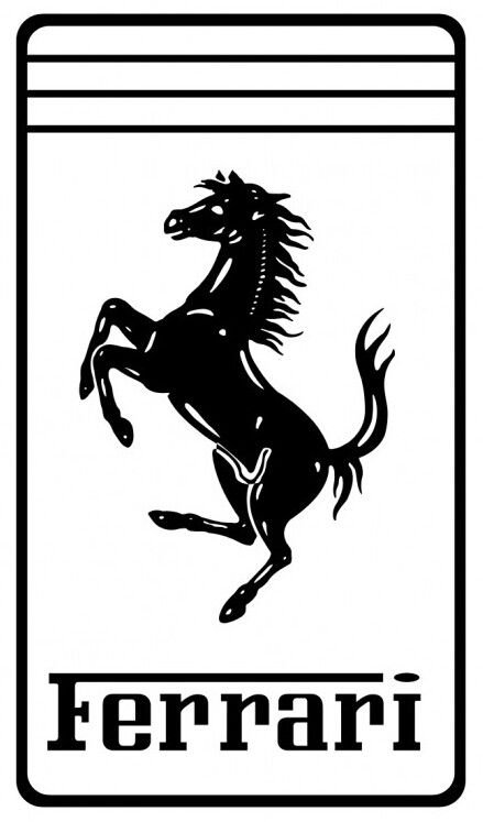 Феррари надпись