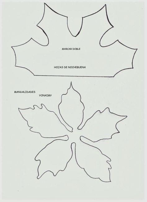 Новогодний цветок пуансеттия из фоамирана