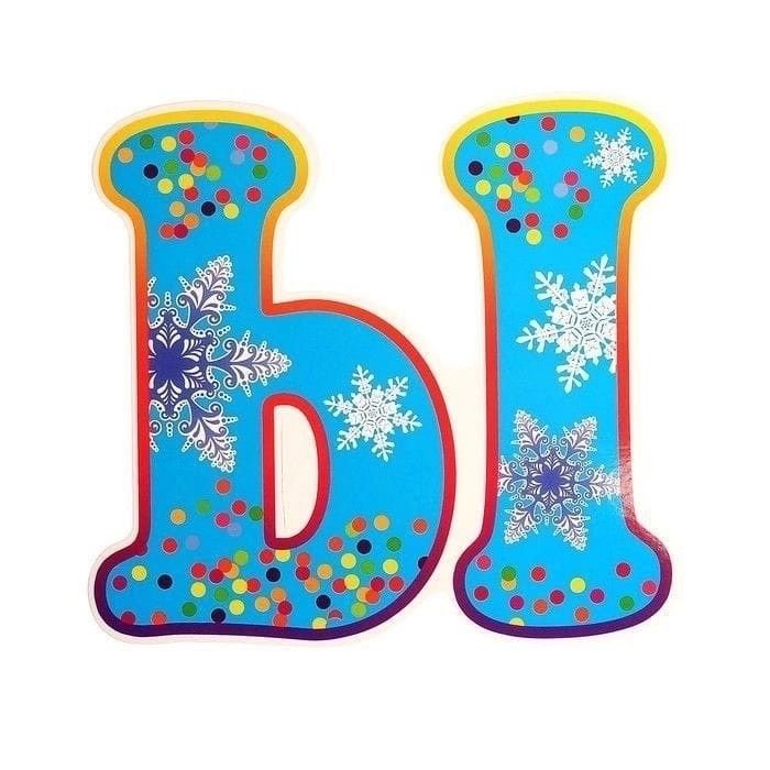 Красивые разноцветные буквы