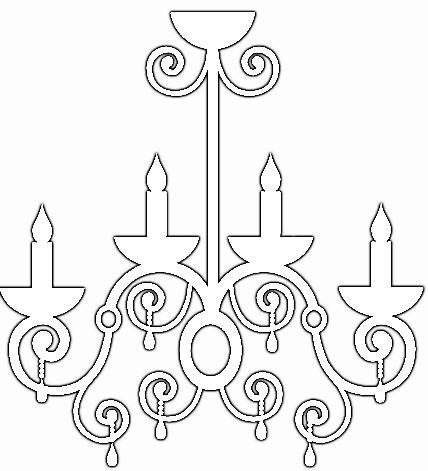 Люстра трафарет
