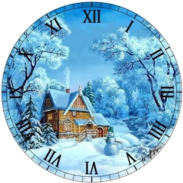 Сказочные новогодние часы