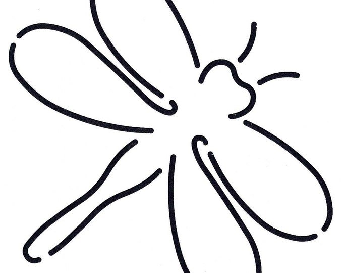 Трафарет Стрекозы