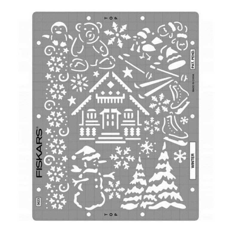 Трафарет морозные узоры на окно