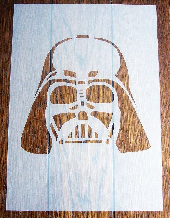 Трафарет маски Дарта Вейдера