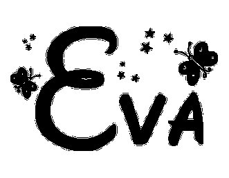 Имя ева трафарет