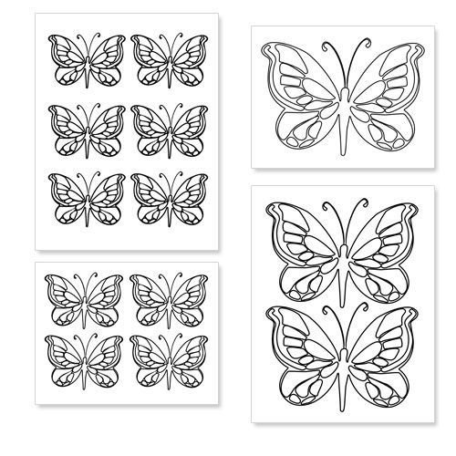 Трафарет бабочки для айсинга