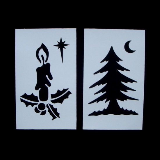 Трафареты на окна для зубной пасты