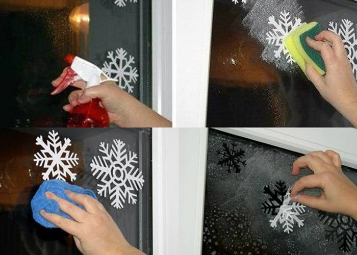 Идеи для рисования на окне новогодние
