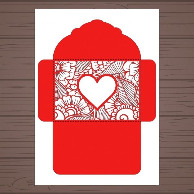 Конверт шаблон