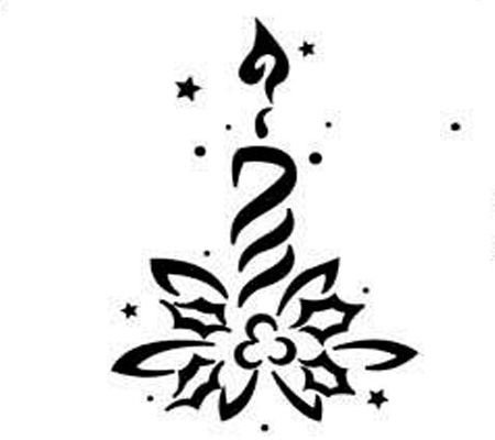 Красивые трафареты для декора на новый год