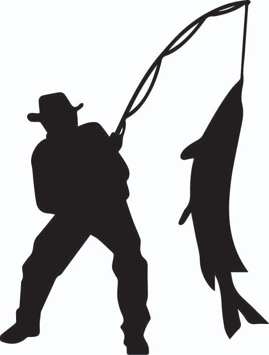 Силуэты рыбаков