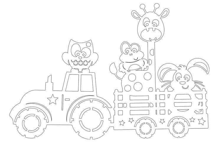 Вытынанки игрушки детские