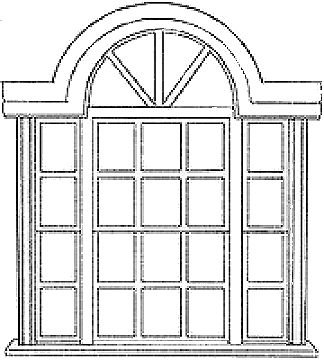 Шаблон окна для домика