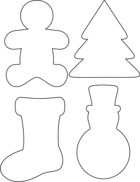 Шаблоны для пряников на новый год