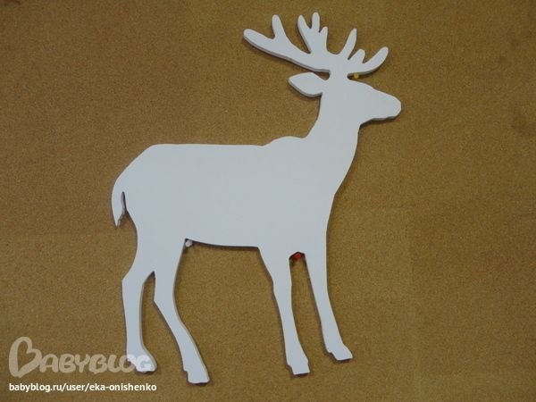 Олень для вырезания из пенопласта