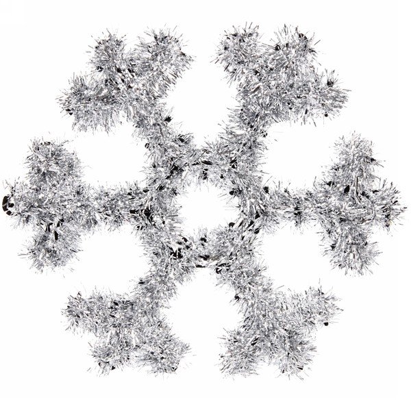 Проволочная мишура снежинки