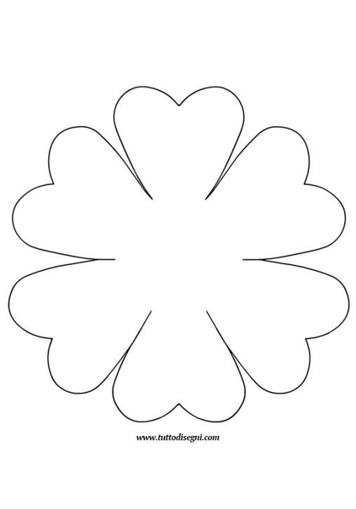 Цветочки для вырезания из бумаги