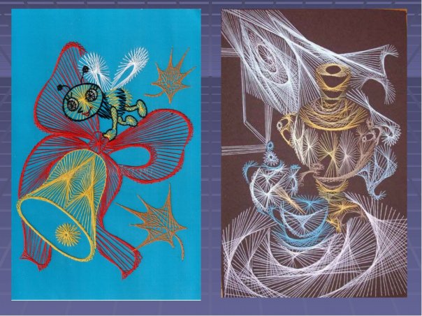 Ниткография Дельфин