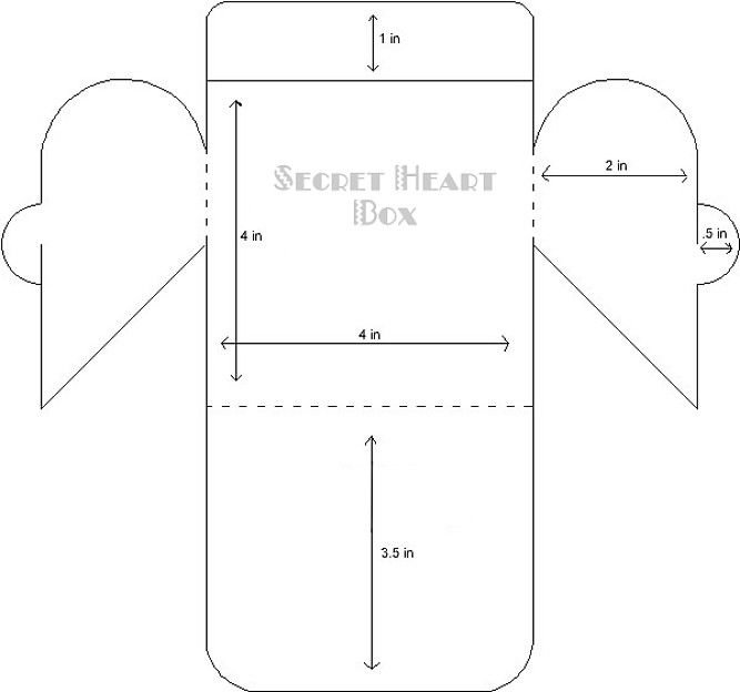 Выкройка конверта