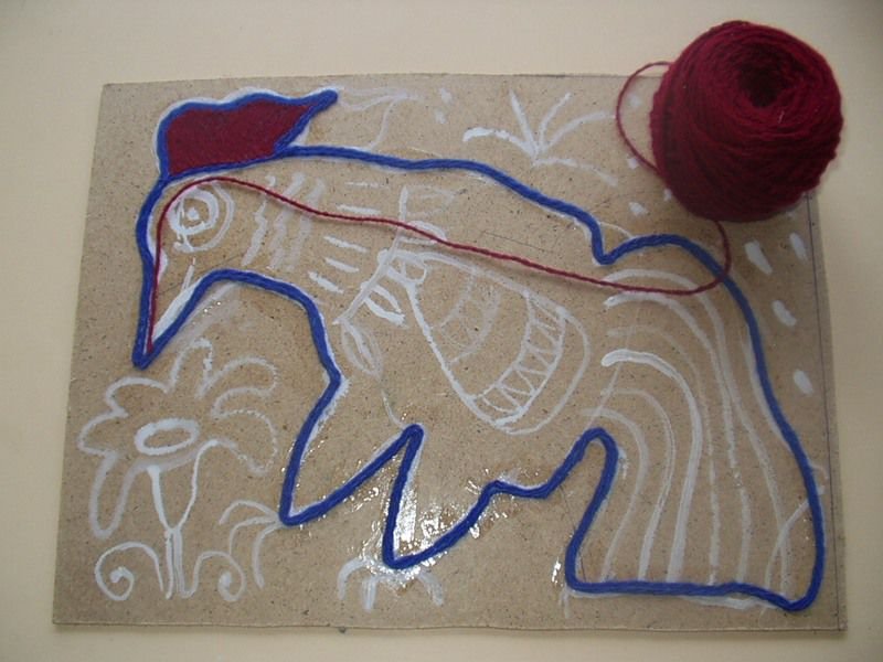 Мастер класс ниткография для детей