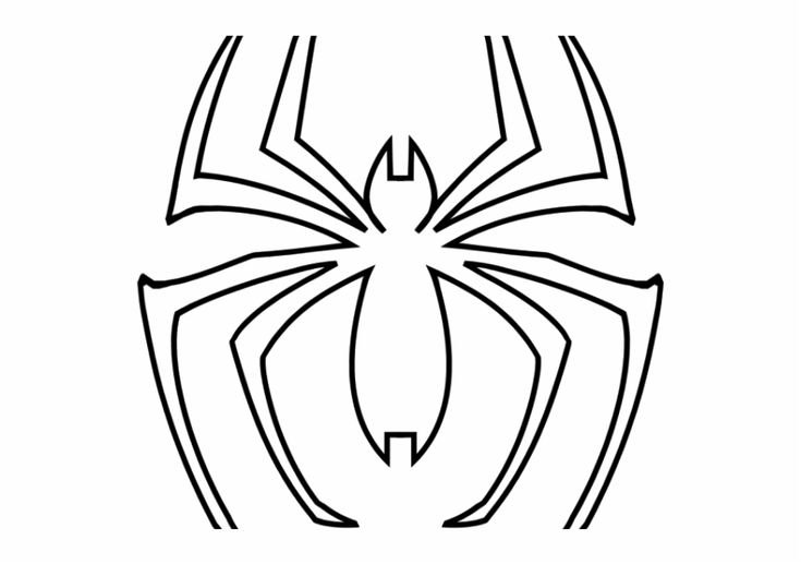 Трафарет паука для вырезания