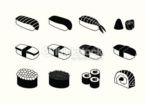 Роллы разукрашка