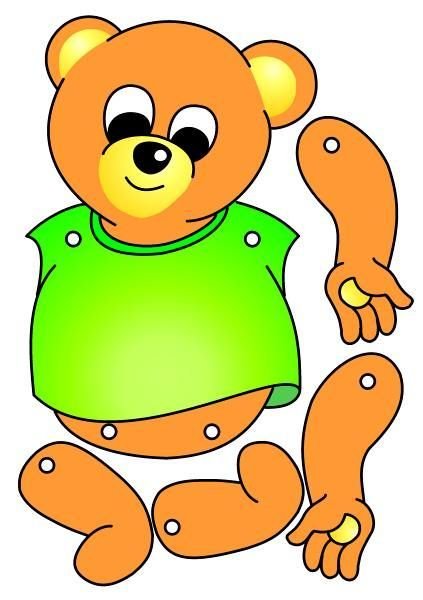 Шаблон игрушки дергунчика