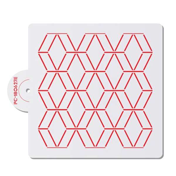 Трафарет ромбы для кожи