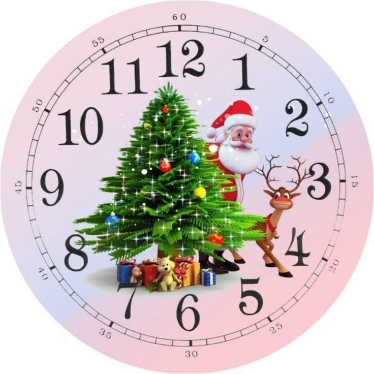 Циферблат новогодних часов