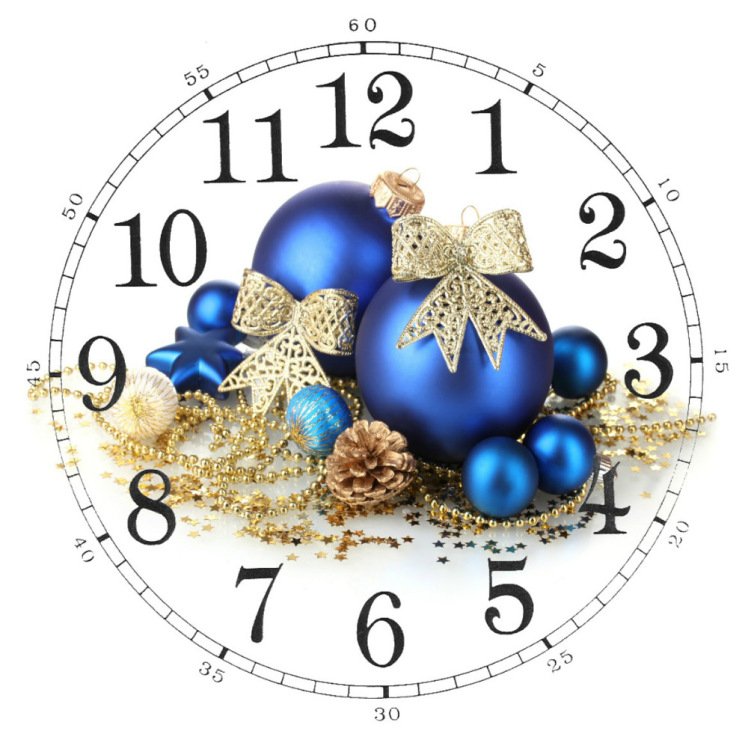 Циферблат новогодних часов
