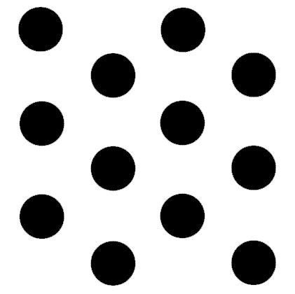 Трафарет человека точками