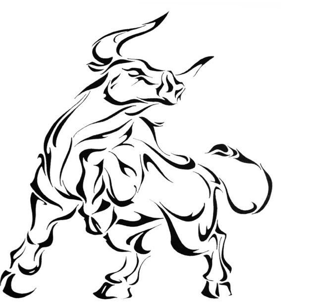 Бык стилизованный