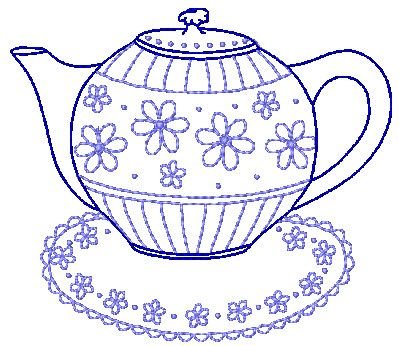 Чайник с узорами