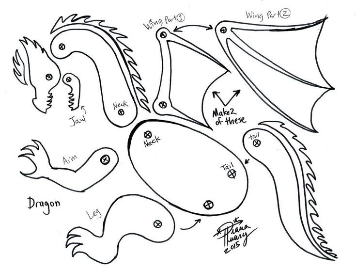 Выкройки драконов